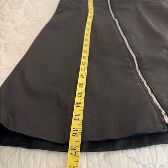 NWT Bagatelle Black Leather Halter Dress Size 8 zip front dress was a sample - Picture 8 of 16